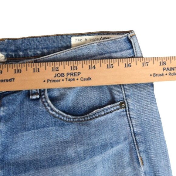 Rag & Bone June Distressed Straight Jeans 29 Preppy Soft Grunge Beachy - Picture 5 of 8
